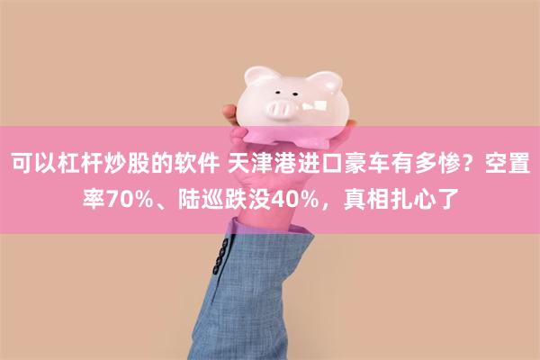 可以杠杆炒股的软件 天津港进口豪车有多惨？空置率70%、陆巡跌没40%，真相扎心了