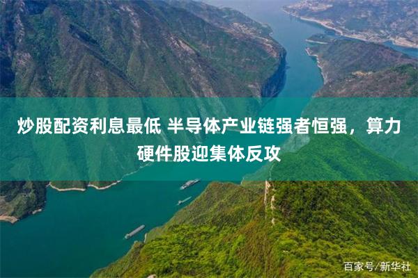 炒股配资利息最低 半导体产业链强者恒强,算力硬件股迎集体反攻