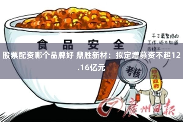 股票配资哪个品牌好 鼎胜新材：拟定增募资不超12.16亿元